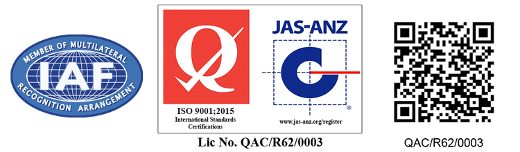 ISO 9001:2015 Certified - IAF, JAS-ANZ